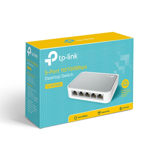 TP-LINK TL-SF1005D 5-Port 10/100Mbps Desktop Switch price in Paksitan