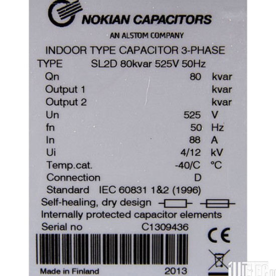 Nokian SL2D 50 440V KVAR Power Capacitor price in Paksitan