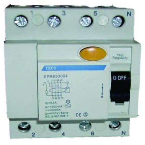 Terasaki EPR4 Four Pole Earth Leakage Circuit Breaker (RCCBs) price in Paksitan
