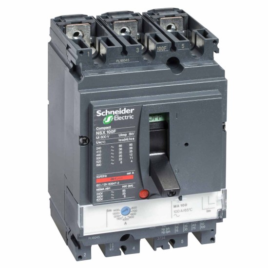 Schneider NSX100N MA 100A 3Pole Compact Circuit Breaker price in Paksitan