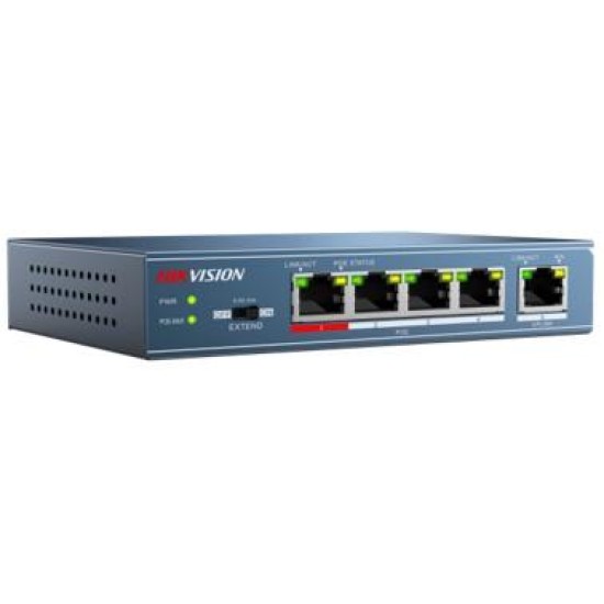 Hikvision DS-3E0105P-E 4-Port 100 Mbps Unmanaged PoE Switch price in Paksitan