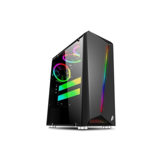 1st Player R3 Rainbow Mid Tower Gaming Case Black (Without Fans) price in Paksitan
