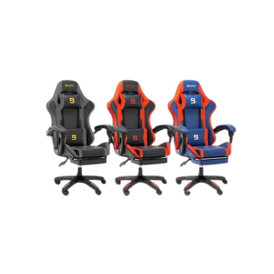 Boost Surge Gaming Chair With Footrest Black Red price in Paksitan