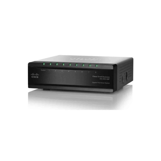 Cisco SLM2008PT SG200-08P 8-port (4 Reg + 4 PoE) Gigabit PoE Smart Switch price in Paksitan