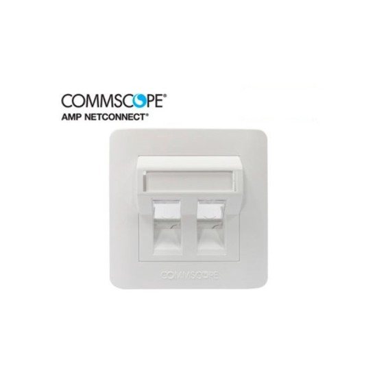 Commscope 442112-1 2 Port Angled Face Plate price in Paksitan