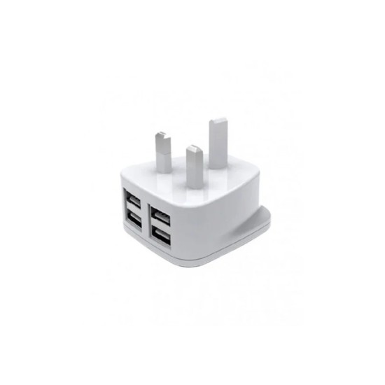 Dany H-84 "T" Shape 4 USB UK Home Charger 2.1A price in Paksitan