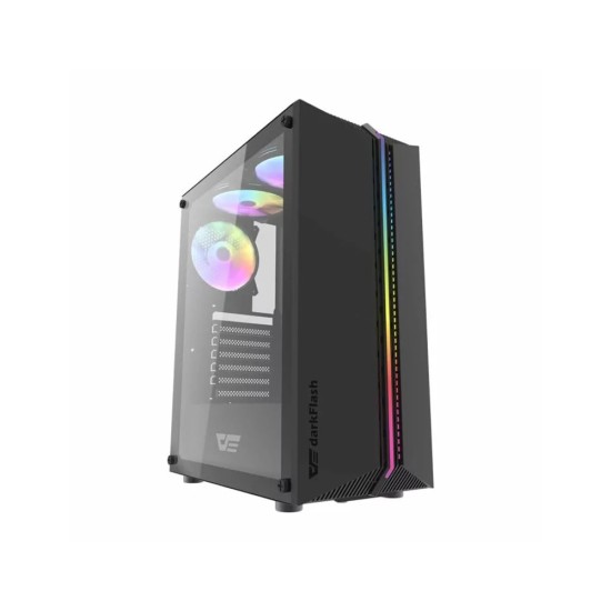 Dark Flash DK151 ATX With 3 ARGB Fans Gaming Case Black price in Paksitan Dark Flash DK151 ATX With 3 ARGB Fans Gaming Case Black price in Paksitan