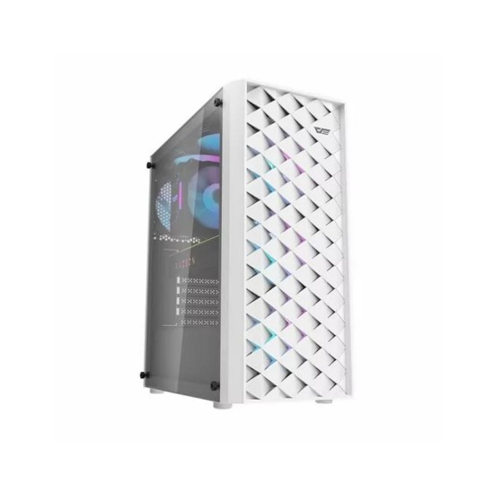 Dark Flash DK351 ATX Gaming Case with 4 RGB Fan (White) Dark Flash DK351 ATX Gaming Case with 4 RGB Fan (White)