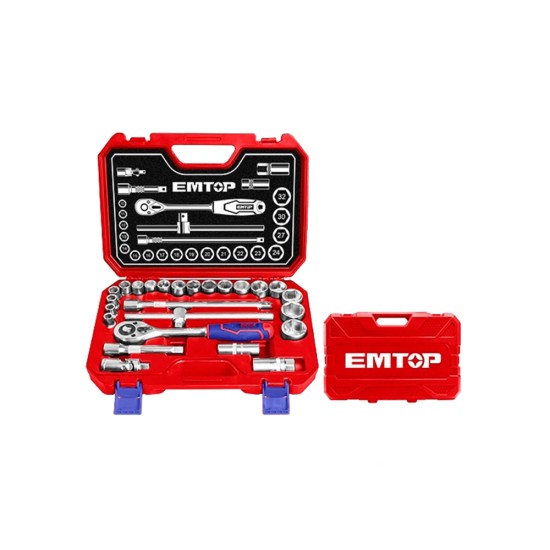 Emtop ESKT12251 25Pcs 1/2" Socket Set price in Paksitan
