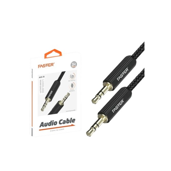 FASTER AUX-15 Audio Cable For 3.5mm to 3.5mm Port price in Paksitan