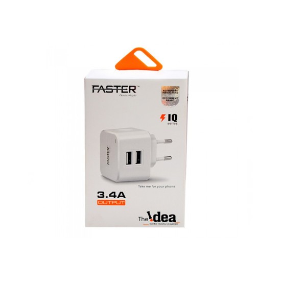 FASTER FAC-500  3.4A 2 PORT HOME CHARGER  price in Paksitan