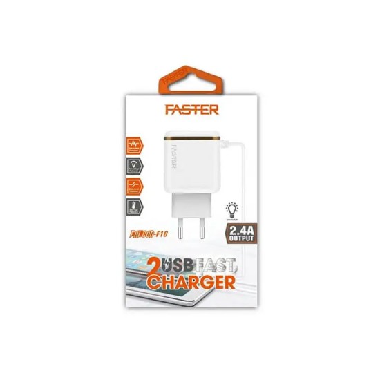 Faster Falcon F-16 Dual USB Port Fast Charger price in Paksitan