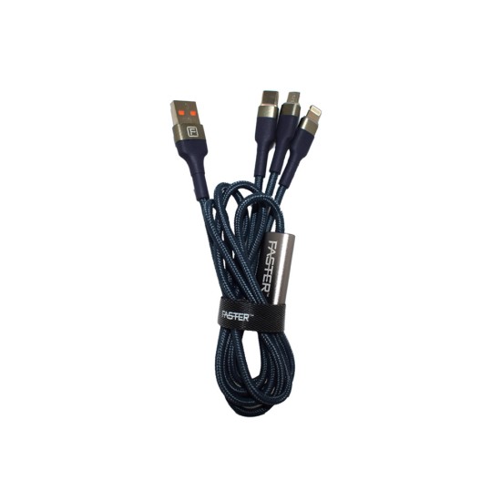 FASTER FC-D4 Quick Charge 3-In-1 Data Cable price in Paksitan
