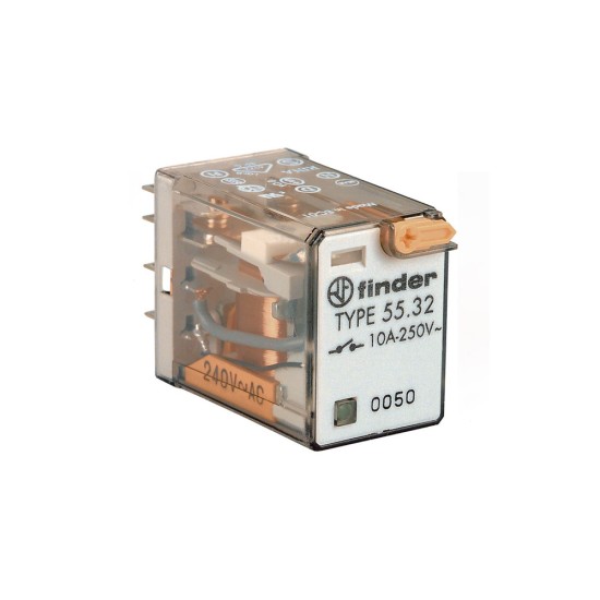 Finder 55.32 8 Pin (Flat) Industrial Power Relay price in Paksitan