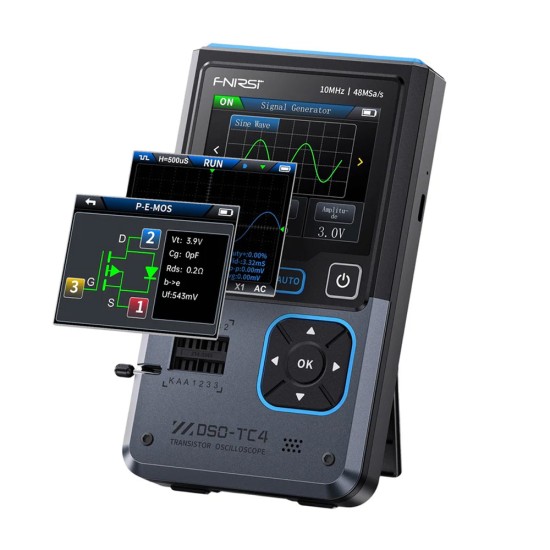 FNIRSI DSO-TC4 3-IN-1 10MHz 48MSa/s Digital Oscilloscope FNIRSI DSO-TC4 3-IN-1 10MHz 48MSa/s Digital Oscilloscope