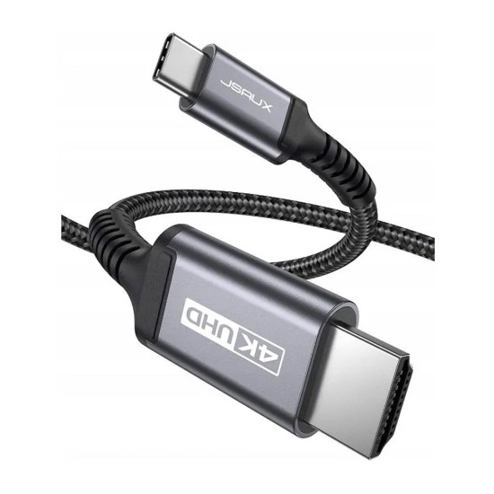 Jsaux CV0029 USB-C Male To HDMI Male 4K 30HZ Cable price in Paksitan Jsaux CV0029 USB-C Male To HDMI Male 4K 30HZ Cable price in Paksitan