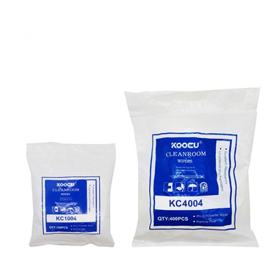 KOOCU KC4004 Antistatic Soft Microfiber Cleanroom Wipers KOOCU KC4004 Antistatic Soft Microfiber Cleanroom Wipers