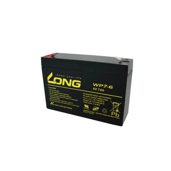 Long 6V 7AH Dry Maintenance Battery (WP7-6) price in Paksitan