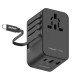 Momax 1-World+ 3-Port Travel GaN Charger With Built-in USB-C Cable 70W Momax 1-World+ 3-Port Travel GaN Charger With Built-in USB-C Cable 70W