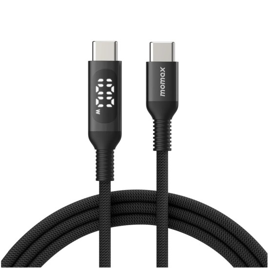MOMAX ELITELINK DC22D USB-C to USB-C Cable with 100W Power Delivery and LED Display 1.2 Meter price in Paksitan MOMAX ELITELINK DC22D USB-C to USB-C Cable with 100W Power Delivery and LED Display 1.2 Meter price in Paksitan