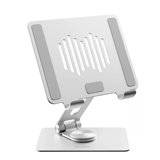 Momax KH12S Fold Stand Mila Rotatable Tablet Stand Silver