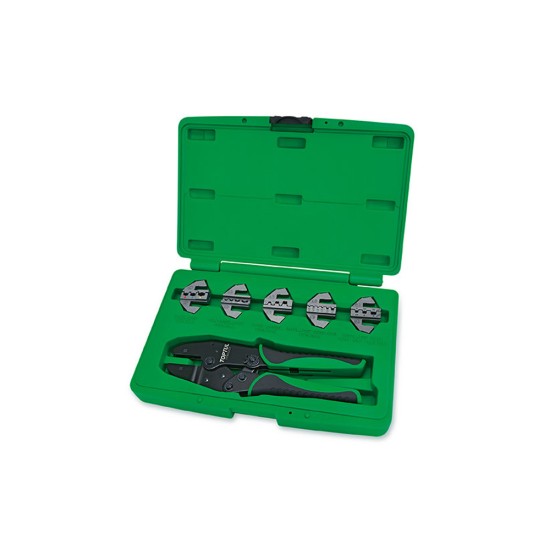 Toptul GAAI0605 6PCS Quick Interchangeable Ratchet Crimping Tool Kit price in Paksitan