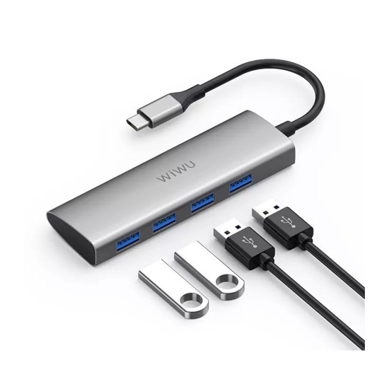 Wiwu Alpha 440 4-in-1 USB-C Hub Adapter