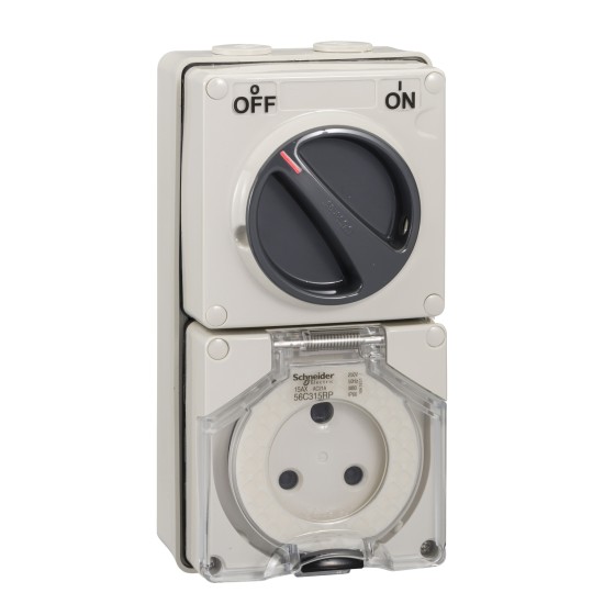 Clipsal S56C315RP, GY Combination Switched Socket price in Paksitan