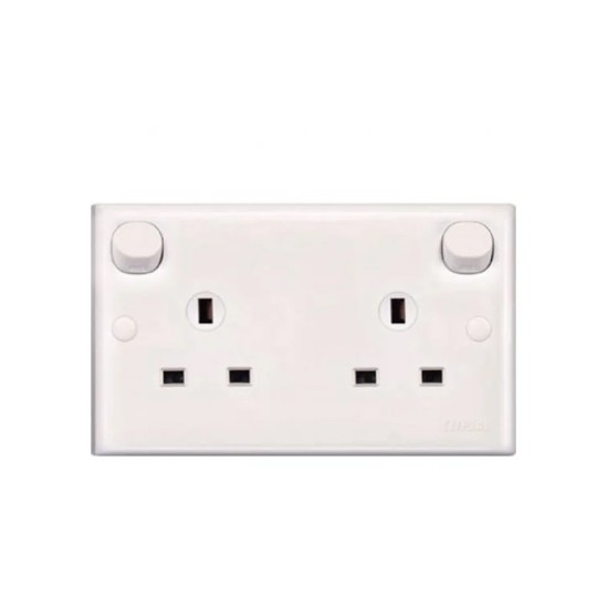 E-Series E25CE 13A 3 Pin Flat Duplex Switched Socket (Clean Earth) price in Paksitan