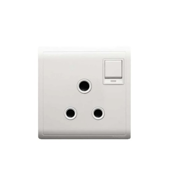 Pieno E8215‐15N 15A Round Pin Switched Socket With Neon price in Paksitan