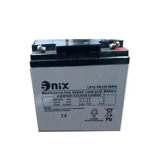 SNIX LP12-18 Lead Acid Battery - 12V - 18AH price in Paksitan