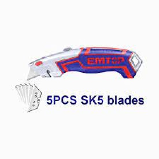Emtop ESNKT6118 5Pcs Utility Knife price in Paksitan