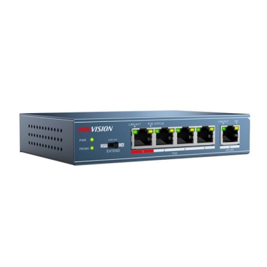 Hikvision DS-3E0105P-E-M 4-Port Fast Ethernet Unmanaged POE Switch price in Paksitan