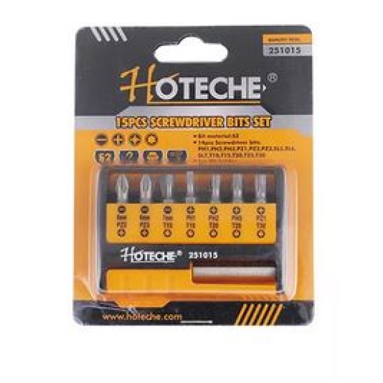 Hoteche 251015 15Pcs Screwdriver Bit Set price in Paksitan