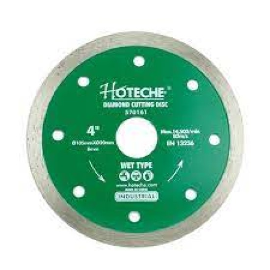 Hoteche 570161 105x20x8mm Diamond Cutting Disc (Wet Type) price in Paksitan