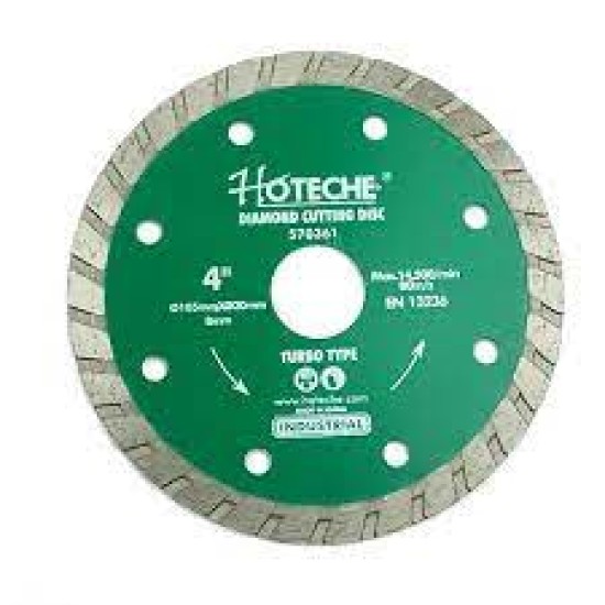 Hoteche 570351 105x20x1.2x10mm Diamond Cutting Disc Ultra Thin (Turbo Type) price in Paksitan