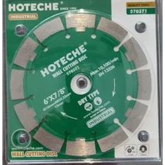 Hoteche 570371 156*22.23*15mm Concrete Wall Cutting Disc 6'' price in Paksitan