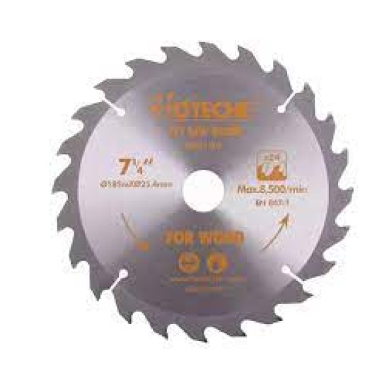 Hoteche 580109 185Mm X 25.4Mmx24T TCT Saw Blades FOR Wood price in Paksitan
