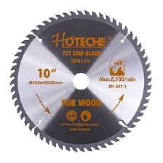 Hoteche 580114 255MmX30Mmx60T TCT Saw Blades FOR Wood price in Paksitan
