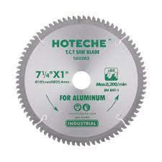 Hoteche 580203 185Mmx25.4Mmx80T TCT Saw Blades FOR Aluminium price in Paksitan