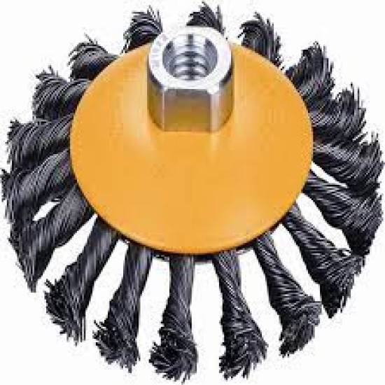 Hoteche 590221 100mm*M10*1.5 Twist Wire Bevel Brush price in Paksitan
