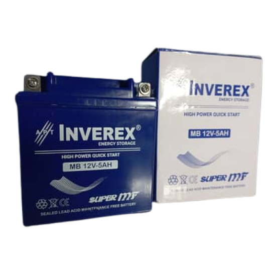 Inverex MB12V-5Ah Motor Cycle Dry Battery price in Paksitan