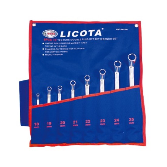 LICOTA AWT-EKFK01 8Pcs Texture Double Ring Wrench Set price in Paksitan
