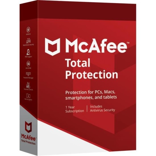 Macafee Total Protection 2021 5pcs Software price in Paksitan