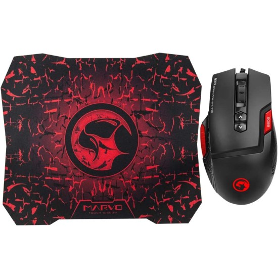 Marvo Scorpion M355+G1 Wired Gaming Mouse And Pad price in Paksitan