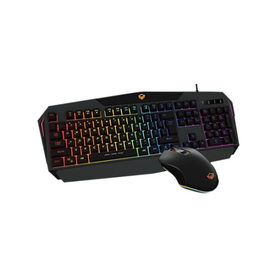 Meetion MT-C510 Backlit Rainbow Keyboard and Mouse Wired Gaming Combo price in Paksitan