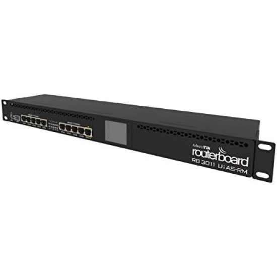 MikroTik RB3011UiAS-RM 1U Rackmount 10xGigabit Ethernet LCD, PoE price in Paksitan