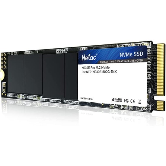 Netac N930E-Pro 500GB 3 x 4 M.2 NVMe 3D NAND Solid State Drive price in Paksitan