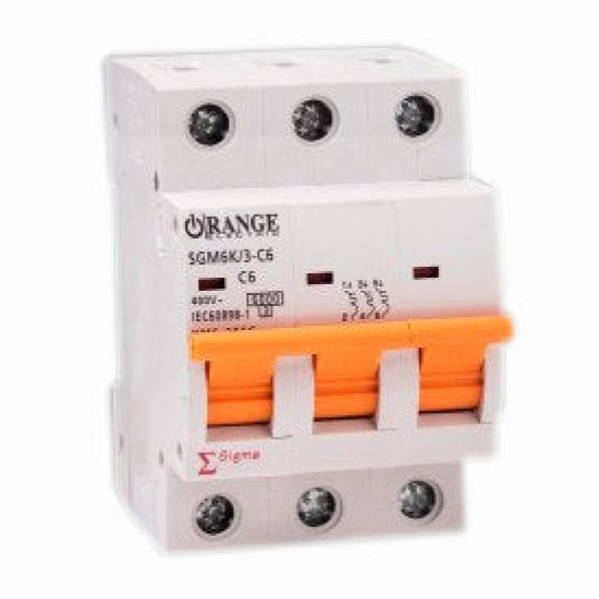 Orange Electric 32A Sigma Series 3Pole Type-C MCB Breaker price in Paksitan