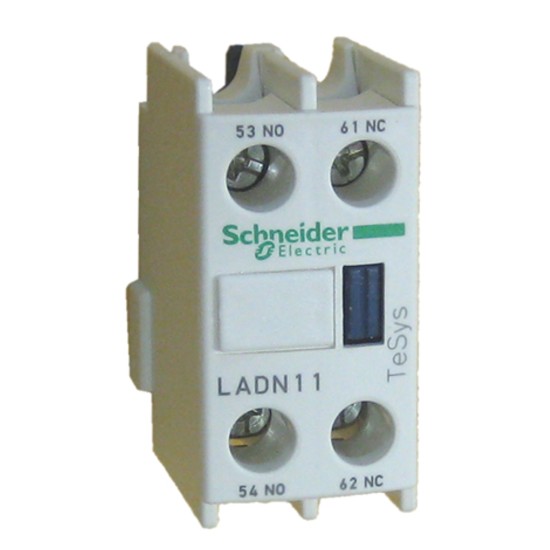 Schneider Electric LADN 11 Auxiliary Contact Block 1No+1NC price in Paksitan
